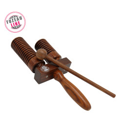 Tube Résonant | 2 Tons | Petit Modèle | En Bois Pao Rose | Fuzeau