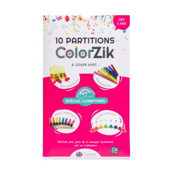 Ensemble Complet | ColorZik Comptines | Mini Tongue Drum | Fuzeau