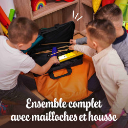 Classic Métallonotes | 8 Lames Colorées | Housse de Rangement | Fuzeau