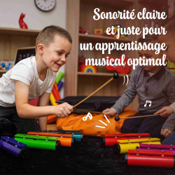 Classic Métallonotes | 8 Lames Colorées | Housse de Rangement | Fuzeau