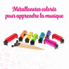 Classic Métallonotes | 8 Lames Colorées | Housse de Rangement | Fuzeau
