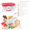 MALLE  FUZEAU DE 16 INSTRUMENTS IDEALE POUR DECOUVRIR LES PERCUSSIONS