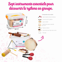 Malle Complète | 7 Instruments "Essentiels" | Petites Percussions | Fuzeau
