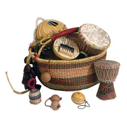 Panier 8 Instruments | Région Africaine | Percussions du Monde | Fuzeau