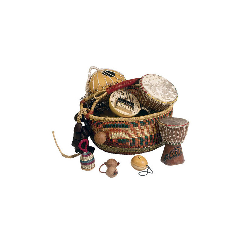 Panier 8 Instruments | Région Africaine | Percussions du Monde | Fuzeau