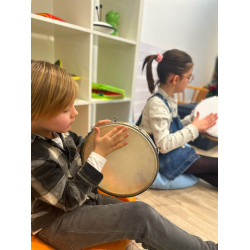 Tambourin | Ø 25 CM | Avec Peau Naturelle | Fuzeau