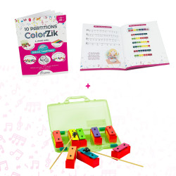 Lot ColorZik Comptines + Mini Métallonotes | Musique Couleurs | Fuzeau