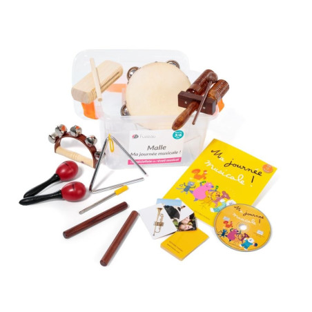 COFFRET MA JOURNEE MUSICALE ET 7 INSTRUMENTS