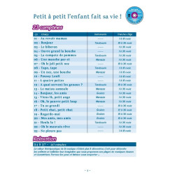 LIVRET AVEC CD "PETIT A PETIT L'ENFANT FAIT SA VIE"