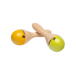 Hochet Shaker MARACAS BOIS Rythme Son Instrument Percussion enfants  Calebasse