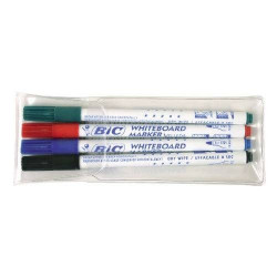 ETUI DE 4 MARQUEURS DE COULEUR A POINTES FINES POUR ARDOISES