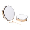 TAMBOURIN DE DIAMETRE 20 CM AVEC PEAU SYNTHETIQUE