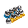 La Paire | Bracelets 4 Grelots | Bleu et Jaune |Fuzeau