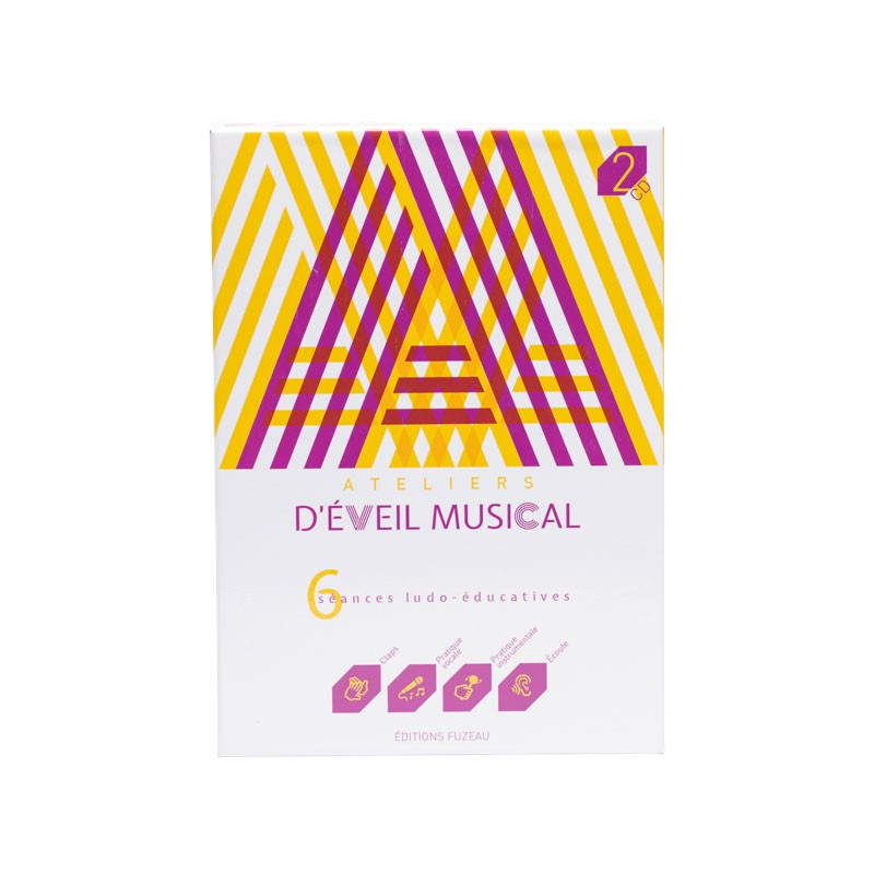 COFFRET COMPLET LIVRET+CD  "ATELIERS D'EVEIL MUSICAL" JAUNE MELODIQUE