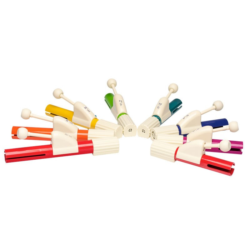 Percunot' | Tubes Colorés Accordés | Mailloche intégrée | Fuzeau Percunot' | Tubes Colorés Accordés | Mailloche intégrée | Fuzeau