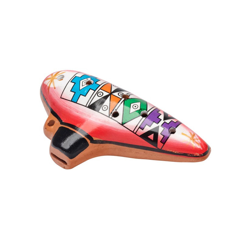 OCARINA EN TERRE CUITE REPRESENTANT LES 4 ELEMENTS OCARINA EN TERRE CUITE REPRESENTANT LES 4 ELEMENTS