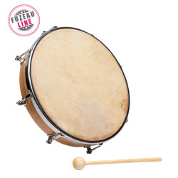 Tambourin JLT en bois, peau naturel