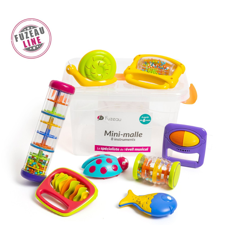 Mini Malle 8 Instruments | Pour les Petits à partir de 6 mois | Fuzeau Mini Malle 8 Instruments | Pour les Petits à partir de 6 mois | Fuzeau