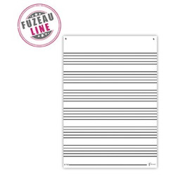 Tableau de Musique | Recto Verso | Avec Portées Musicales | Fuzeau