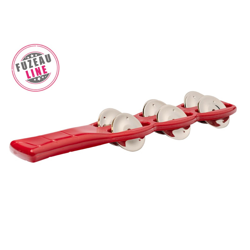 SISTRE DE COULEUR ROUGE AVEC 6 PAIRES DE CYMBALETTES SISTRE DE COULEUR ROUGE AVEC 6 PAIRES DE CYMBALETTES