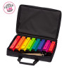 Classic Métallonotes | 8 Lames Colorées | Housse de Rangement | Fuzeau