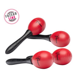 LOT DE 2 PAIRES D'OEUFS SONORES MARACAS ROUGE