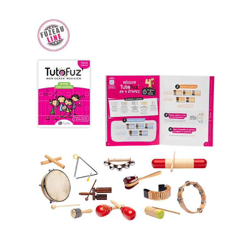 Lot TutoFuz' | Livret + 12 Instruments | Petites Percussions | Fuzeau