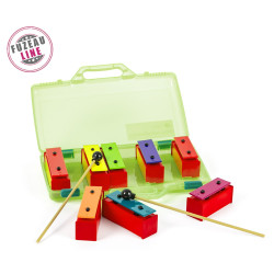 Mano Percussion - Xylophone en bois, 8 notes avec mailloches