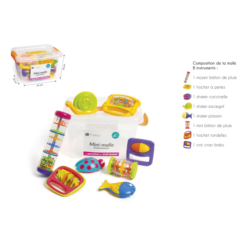 Mini Malle 8 Instruments | Pour les Petits à partir de 6 mois | Fuzeau