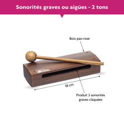 Wood Block | Bois Pao Rose | 2 Tons | Fuzeau