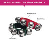 Bracelets Chevilles | La Paire | Attache Velcro | 5 grelots | Fuzeau