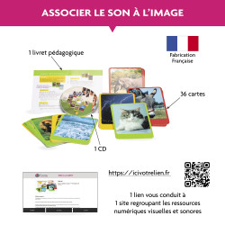 COFFRET LE SON A LA CARTE POUR ECOUTER RECONNAITRE ET ASSOCIER LES SONS AUX IMAGES