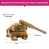 PETITE GRENOUILLE GUIRO DE 6 CM POUR IMITER LE COASSEMENT