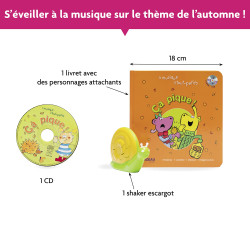 LOT LIVRET-CD CA PIQUE ET SON INSTRUMENT SHAKER ESCARGOT