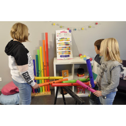 LOT COLORZIK SPECIAL HITS AVEC SON JEU DE 8 TUBES BOOMWHACKERS