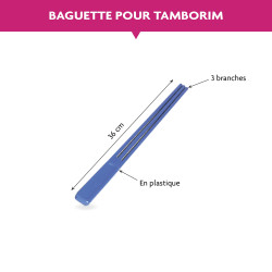 BAGUETTE TRIPLE POUR JOUER DU TAMBORIM