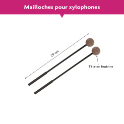 MAILLOCHE POUR XYLOPHONE ALTO LA PAIRE 