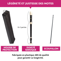 FLUTE A BEC FUZEAU ALTO BAROQUE