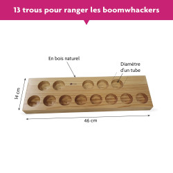 SUPPORT DE RANGEMENT 13 TROUS POUR LES BOOMWHACKERS