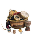 Lots d'instruments d'Afrique