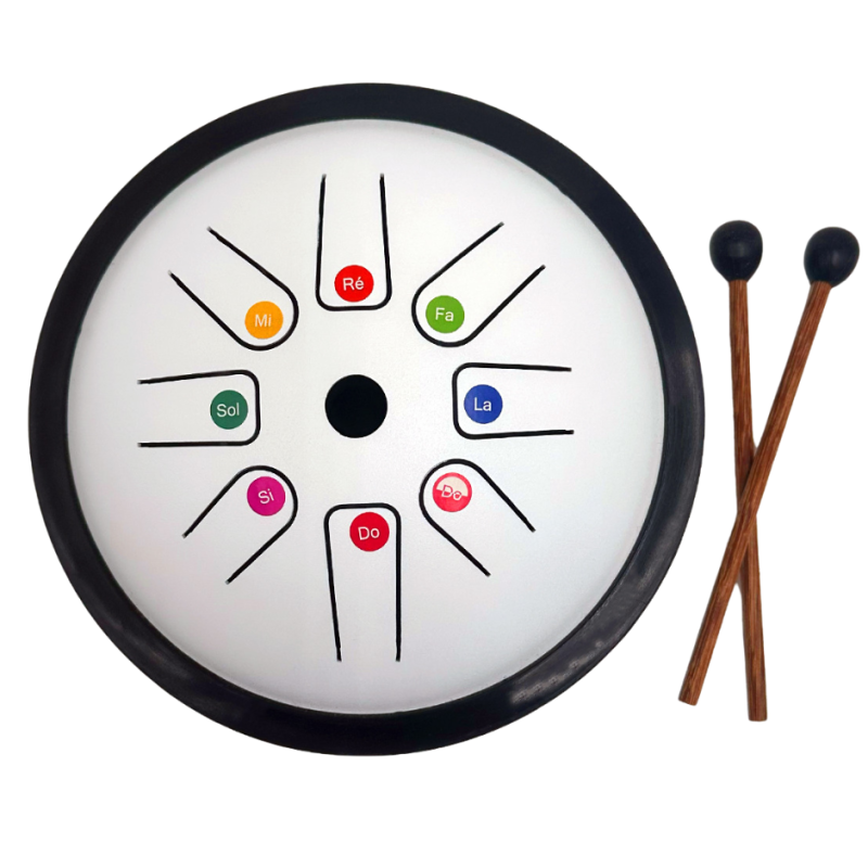 TONGUE DRUM | MODELE SOUCOUPE | 8 POUCES | FUZEAU SENIORS