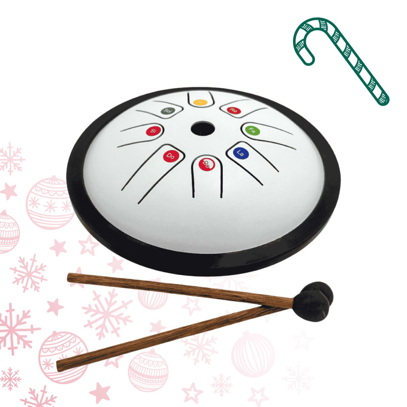 TONGUE DRUM | MODELE SOUCOUPE | 8 POUCES | FUZEAU SENIORS