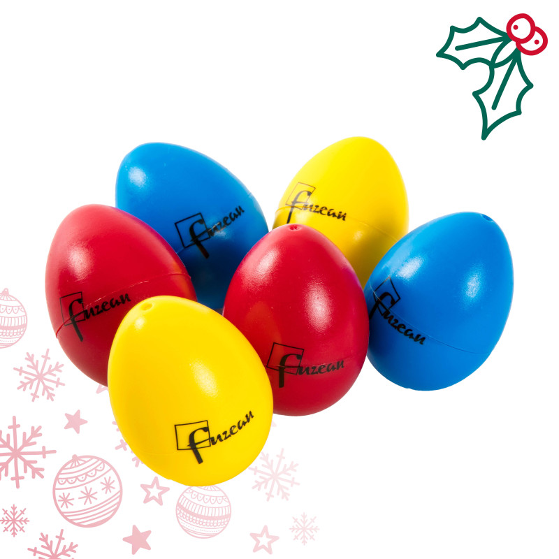 Lot 3 Paires Oeufs Sonores | 3 Couleurs | Dextérité | Fuzeau Séniors