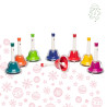 Jeu de 8 Cloches | Accordées | Colorées | Fuzeau Séniors