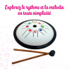 TONGUE DRUM | MODELE SOUCOUPE | 8 POUCES | FUZEAU SENIORS