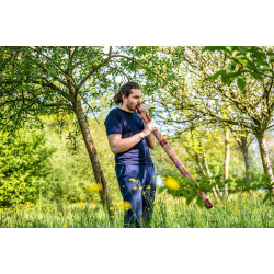 Didjeridoo | En Bambou Sculpté | Fabrication Artisanale | Fuzeau Séniors