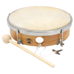 Tambourin |Peau Naturelle | Ø 20 cm | Fuzeau Séniors