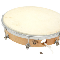 Tambourin | Ø 25 CM |Peau Naturelle | Fuzeau Séniors