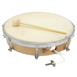 Tambourin | Ø 25 CM |Peau Naturelle | Fuzeau Séniors