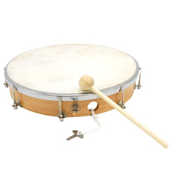 Tambourin | Peau Naturelle | Ø 30 cm | Fuzeau Séniors